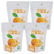 Ssalgwaja 米餅村 無添加寶寶水果脆片, 100%水果製成, 10g, 4包