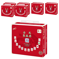 淨風 麻將版抽取式衛生紙 100抽/箱, 10包, 7袋