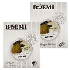 BOEMI 花城名伶柔嫩潤唇膏, 西洋梨, 15ml, 2個