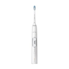飛利浦 Sonicare 智能護齦音波震動牙刷 內建壓力感測器 三種模式和三種強度 配備旅行盒和雙重 BrushSync 功能, HX6877/27, 新月白, 1支