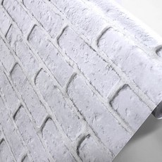 韓國SIT 破損磚紋壁貼 IOR-27, 白色, 100 x 250 cm