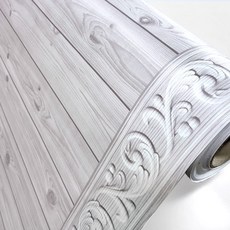室內裝飾貼膜 IOR-18, 線板壁貼白色, 100 x 500 cm