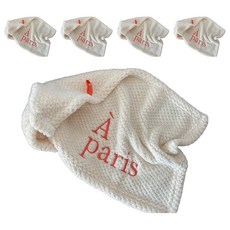 擦手巾 50 x 30cm a paris/白色, 1入, 5條