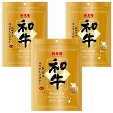 新東陽 和牛肉乾, 澳洲黑毛純種和牛 M8等級, 120g, 3包