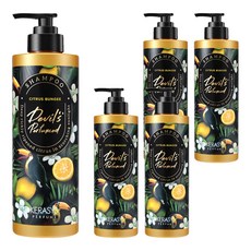 KERASYS 魔鬼香水第 2 季洗髮精柑橘彈性繩, 500ml, 5個