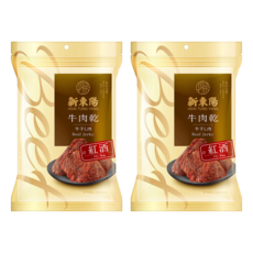 新東陽 紅酒牛肉乾, 200g, 2包