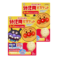 FUJIYA 不二家 麵包超人牛乳餅 適用9個月以上寶寶 日本小麥 添加鈣和維生素D, 牛奶, 84g, 2盒