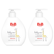 B&B 嬰兒保濕護膚乳液, 200ml, 2瓶
