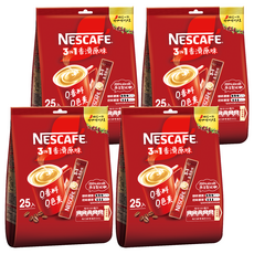 NESCAFE 雀巢咖啡 三合1, 15g, 25包, 4袋