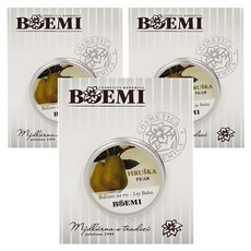 BOEMI 花城名伶柔嫩潤唇膏, 西洋梨, 15ml, 3個
