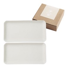 Syracuse CHINA Nature 長方形盤 白色, 2個, 單品