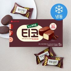 롯데웰푸드 티코 다크초코 아이스크림 (냉동), 34ml, 15개입, 1개