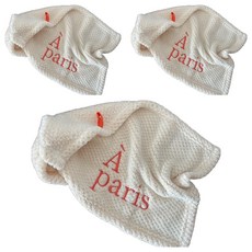 擦手巾 50 x 30cm a paris/白色, 1入, 3條