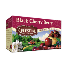 CELESTIAL SEASONINGS 詩尚草本 黑櫻桃莓果茶 20包 無咖啡因草本茶, 2.2g, 1盒