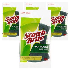 3M Scotch-Brite 百利 抗菌多用途雙面清潔菜瓜布, 1入, 4個