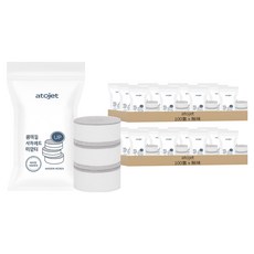 atojet 浴室高階版洗臉台用蓮蓬圓形補充包 三入組, 200套, 無味