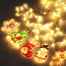 LED 聖誕造型星星冰條燈 八種燈光模式可調, USB電源款, 1組