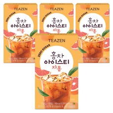 TEAZEN 茶禪 紅茶隨身包 葡萄柚冰茶口味, 5g, 10條, 4盒