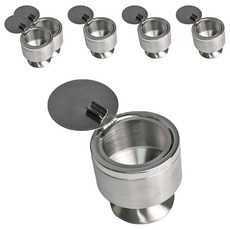 타이탄 스테인레스 담배걸이 재떨이, 스틸, 6개, 6개