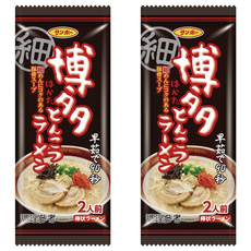 Sanpo 三寶 棒狀博多豚骨風味拉麵, 口感Q滑，可搭配多種料理調配, 2包