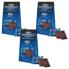 기라델리 프리미엄 다크 카카오 86%, 117.1g, 3개
