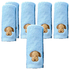 台灣興隆毛巾 素色繡花毛巾 110g 100%棉 顏色隨機 6條