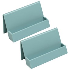 윰스 심플 데스크 명함꽂이 카드홀더 스카이, 2개, 1단