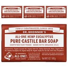 닥터브로너스 퓨어 캐스틸 바솝, 140g, 4개