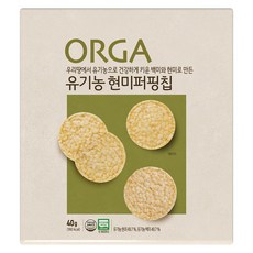 ORGA 米餅脆片, 40g, 糙米口味, 1包