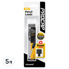 monAmi Pro-Cap 乾式鉛筆馬克筆替換筆芯 2.8mm, 黑色, 5套