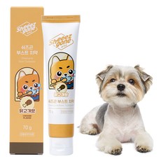 쉬즈곤 부스트 강아지 바르는 치약 치석 제거 닭고기향, 70g, 1개