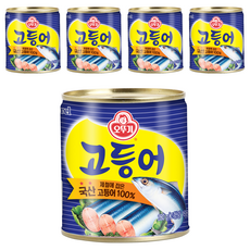 오뚜기 고등어, 5개, 280g