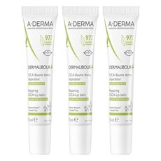 A-DERMA 艾芙美 新葉全效修護護唇霜 CICA-Lip Balm 15ml, 3條, 無色
