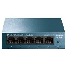 tp-link 5埠 Gigabit交換器 鐵殼, LS105G, 1個