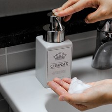 ATOSO 陶瓷不鏽鋼泡沫慕斯瓶 + 標籤組, 銀色, 1個