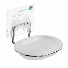 家而適 不鏽鋼不滴水香皂架, 1個, 銀色