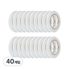 EMPIRE 雙面膠帶 10mm x 30m, 白色半透明, 40入