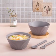 아띠홈 올더플레이트 국수그릇, 그레이, 2개