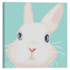 아트조이 DIY 보석십자수 세트 캔버스형 25 x 25 cm, 아기 토끼, 1세트