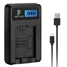 PURE CLEAR USB LCD液晶單槽相機電池充電器, Nikon EN-EL19, 1組