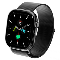 요거 애플워치 메탈 마그네틱 스트랩, 블랙, 1개