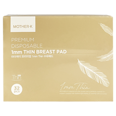 MOTHER-K 1mm超薄溢乳墊 吸收迅速且不結塊, 32片, 1盒