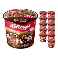 Kellogg's 家樂氏 5穀巧克力格格脆 杯裝, 40g, 12個