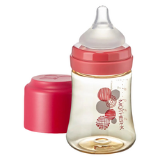 MOTHER-K 頂級PPSU奶瓶, 石榴紅, 180ml, 1個