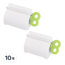 스타리움 절약형 치약짜개 디스펜서, 그린, 10개