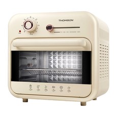 THOMSON 湯姆盛 復古式氣炸烤箱, 16公升, 70°C~230°C 恆溫控制, 1300W大火力, 360度旋風循環, TM-SAT25
