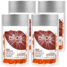 엘립스 헤어 비타민 바이탈리티 위드 진생 앤 허니 50p, 50ml, 4개