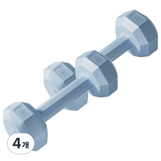 코레시스 예쁜 파스텔톤 홈트용 아령 블루, 4개, 3kg