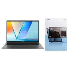 YADI 亞第 水之鏡 16 : 10 防窺片靜電吸附 ASUS Vivobook S16 S3607QA 專用 PF4PPA-W160, 黑色, 1片