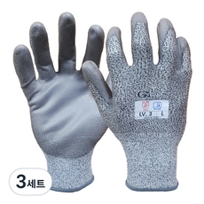 GUARDMAN 3級防割塗層手套 雙手套組, 3套
